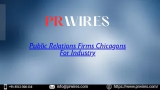 Public Relations Firms Chicagons For Industry