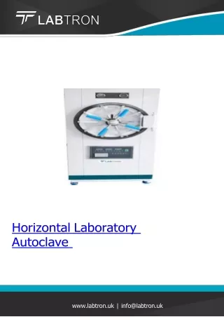 Horizontal Laboratory Autoclave