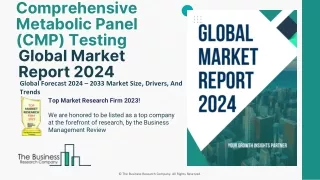 Comprehensive Metabolic Panel (CMP) Testing Market Size Growth And Forecast 2033