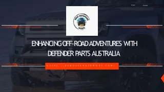 Enhancing Off-Road Adventures with Defender Parts Australia