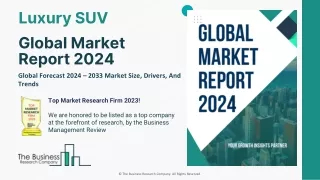 Luxury SUV Market Research, Size, Trend Analysis, Drivers 2024-2033