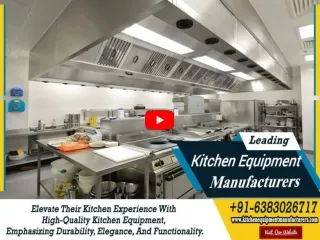 Kitchen Equipment Manufacturers