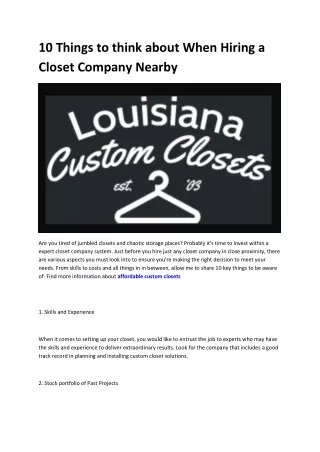 affordable custom closets