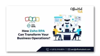 How Zoho RPA Can Transform Your Business Operations