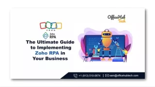 The Ultimate Guide to Implementing Zoho RPA in Your Business