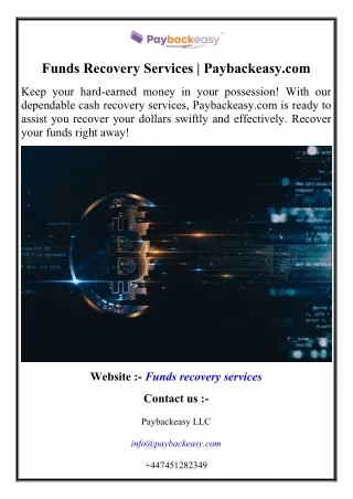 Funds Recovery Services  Paybackeasy.com