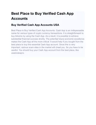 Secure Your Finances: Buy Verified Cash App Accounts Now