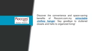 Retractable Clothes Hanger  Rocconi.com.my