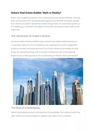 Dubai’s Real Estate Bubble_ Myth or Reality