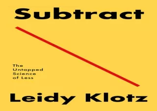 get [PDF] Download Subtract
