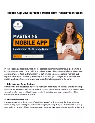 Mobile App Development Services from Panoramic Infotech