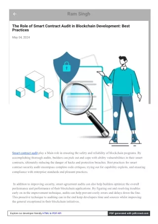 The Role of Smart Contract Audit in Blockchain Development Best Practices