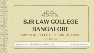 SJR Law College Bangalore