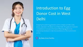 Egg Donor Cost In West Delhi