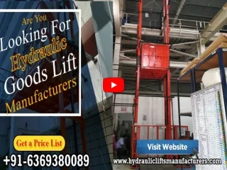 Goods Lift Manufacturers Chennai