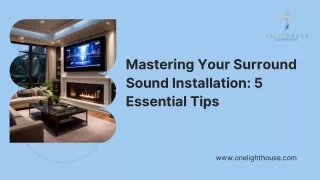 Expert Surround Sound Installation Services: Enhance Your Home Theater Experienc