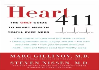 Download  [PDF]  Heart 411: The Only Guide to Heart Health You'll