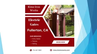 Electric Gates in Fullerton, CA