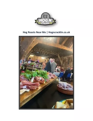 Hog Roast Catering Near Me | Hogncracklin.co.uk