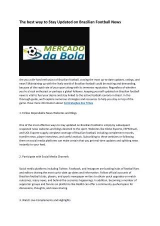 9 Mercado da Bola