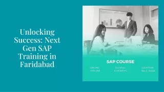 PPT SAP Faridabad