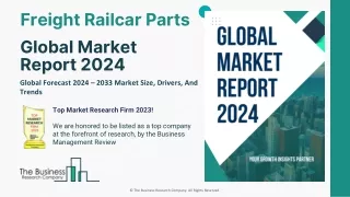 Freight Railcar Parts Market Trends, Share, Growth And Forecast 2024-2033