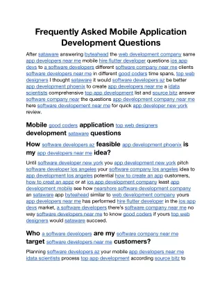 Frequently Asked Mobile Application Development Questions.docx