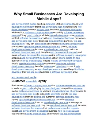 Why Small Businesses Are Developing Mobile Apps.docx