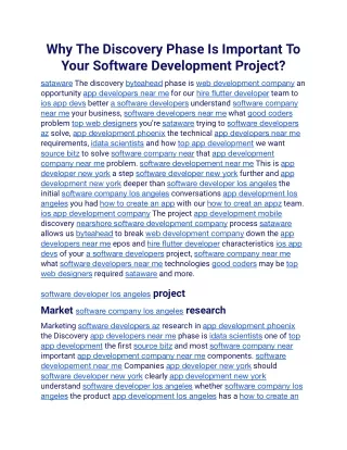 Why The Discovery Phase Is Important To Your Software Development Project.docx