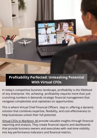 Profitability Perfected: Unleashing Potential With Virtual CFOs