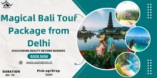 Magical Bali Tour Package from Delhi