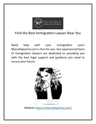 Find the Best Immigration Lawyer Near You