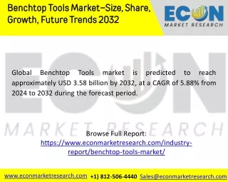 Benchtop Tools Market