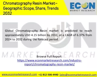 Chromatography Resin Market