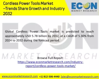 Cordless Power Tools Market