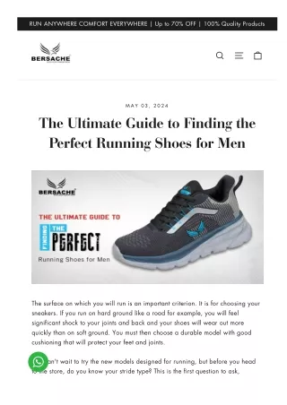 Choose The Best Designs Running Shoes for Men