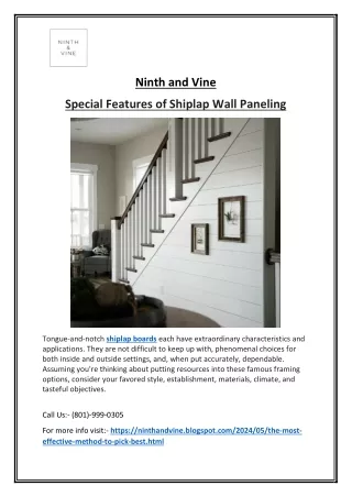 A Sleeker Finish Is Shiplap Wall Paneling