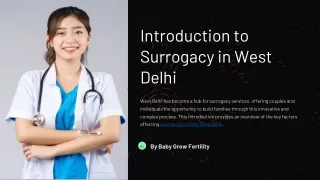 Surrogacy Cost In West Delhi