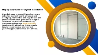 Step by step Guide for Drywall Installation