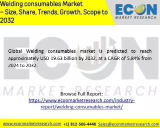 Welding consumables Market