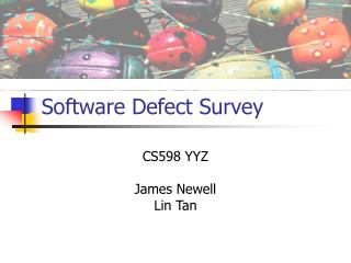 Software Defect Survey