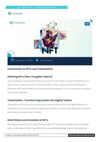 Why Is NFT and Tokenization Important