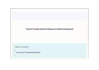 Top IoT trends and its influence in 2024 and beyond