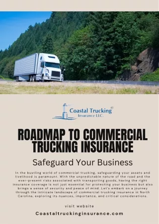 Roadmap to Commercial Trucking Insurance Safeguard Your Business