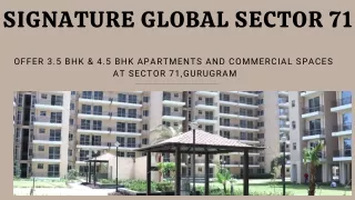 Signature Global Sector 71 E-Brochure