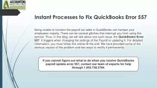 Easy Way To Fix Error 557 in QuickBooks