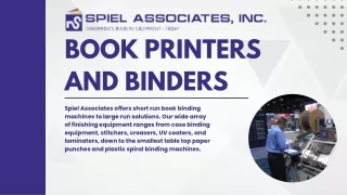 Reliable Book Printers and Binders Near Me - Spiel Associates