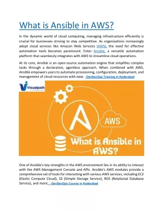 AWS DevSecOps Training - DevSecOps Training Online