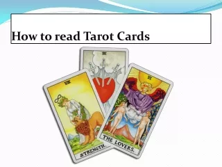 How to read Tarot Cards