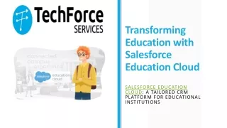 Transforming Education with Salesforce Education Cloud